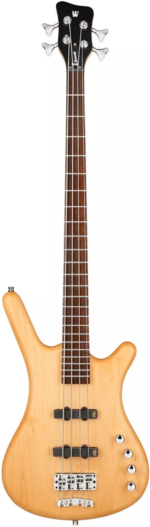 Warwick RockBass Corvette Basic 4 Active Electric Bass, Natural, Action Position Back