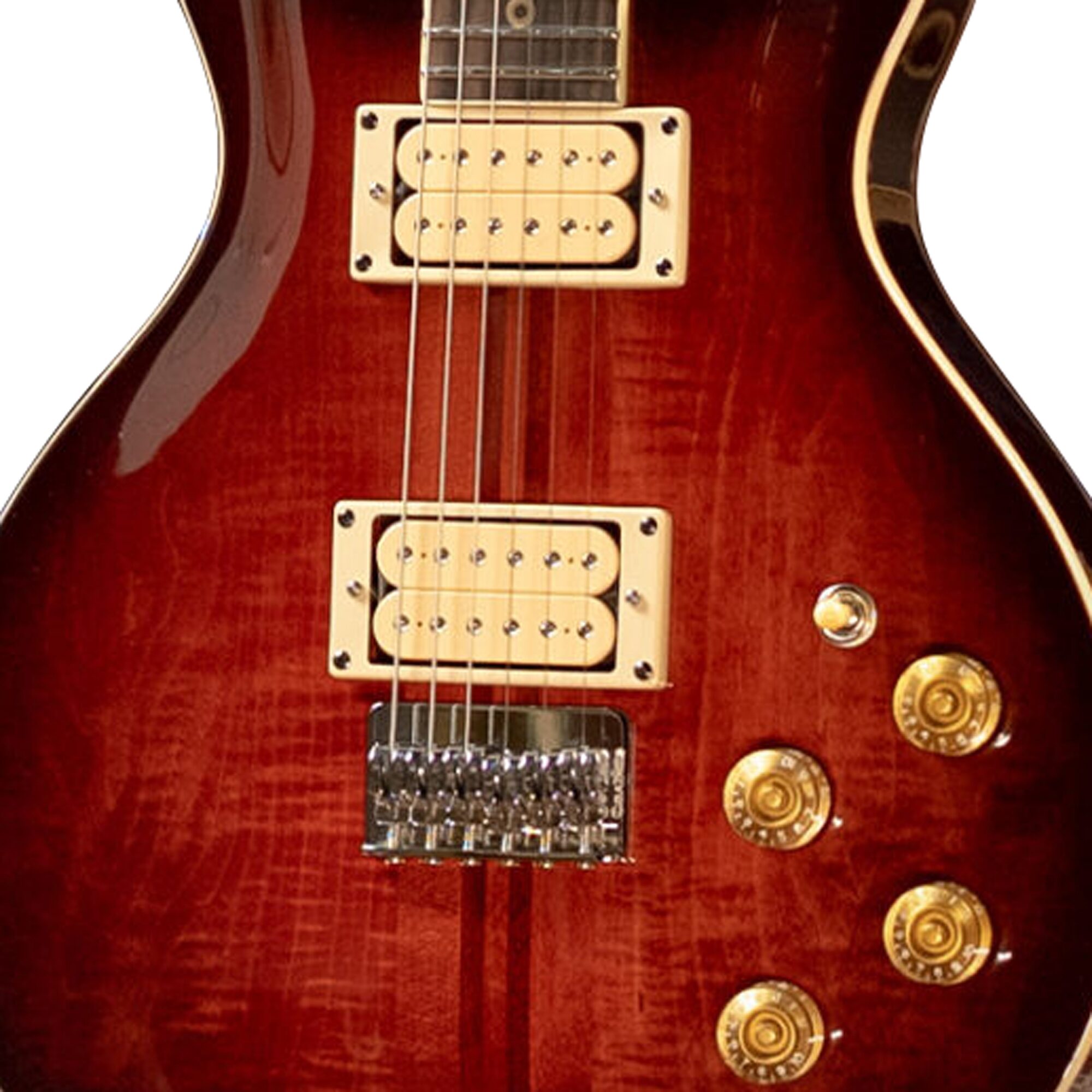 Washburn USA Hawk Electric Guitar, Vintage Sunburst, Action Position Back
