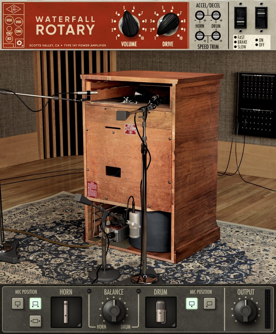 Universal Audio UAD Waterfall B3 Organ Plug-in Software, Digital Download, Action Position Back