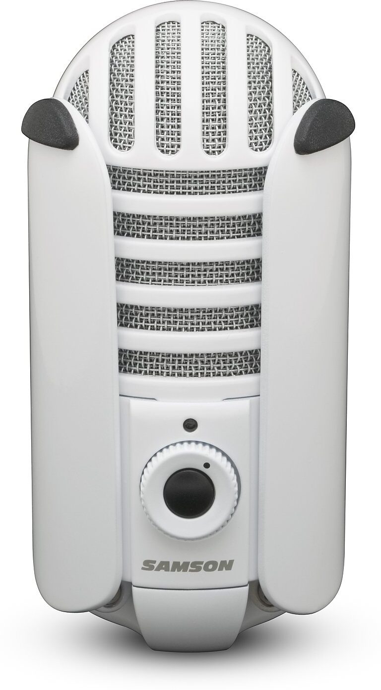Samson Meteor USB Studio Condenser Microphone, White, Effect Front