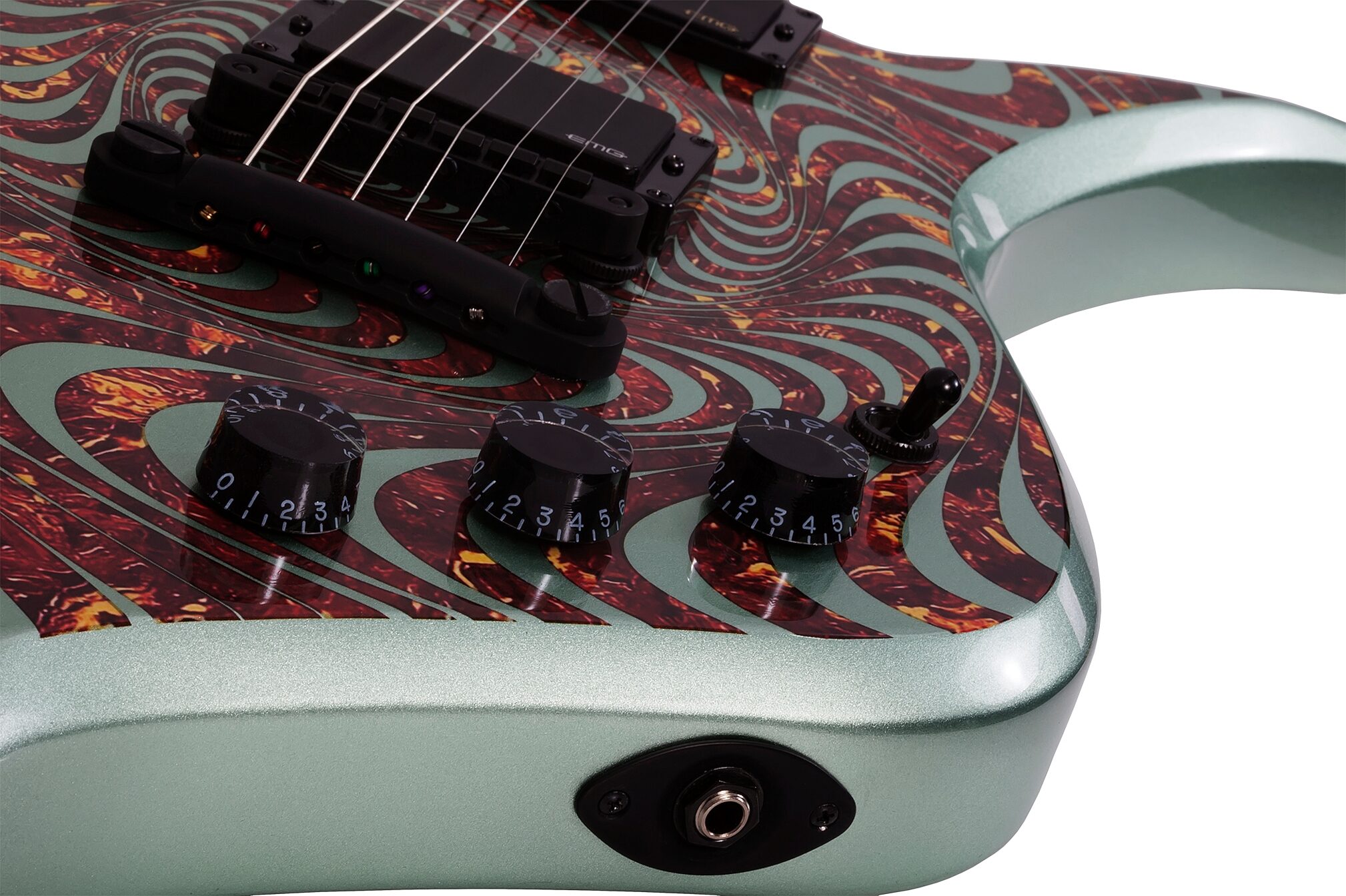 Wylde Audio Thoraxe Electric Guitar, Action Position Back