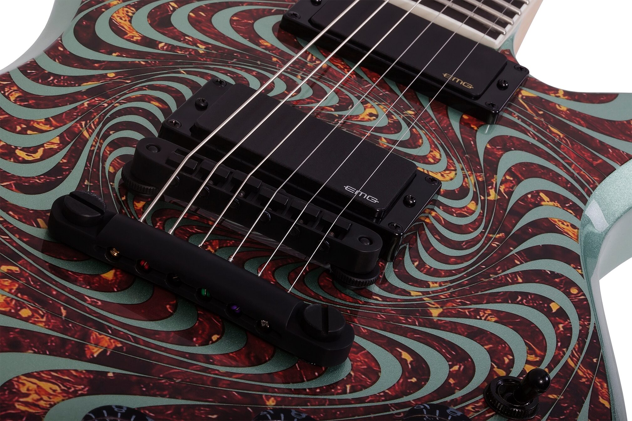 Wylde Audio Thoraxe Electric Guitar, Action Position Back