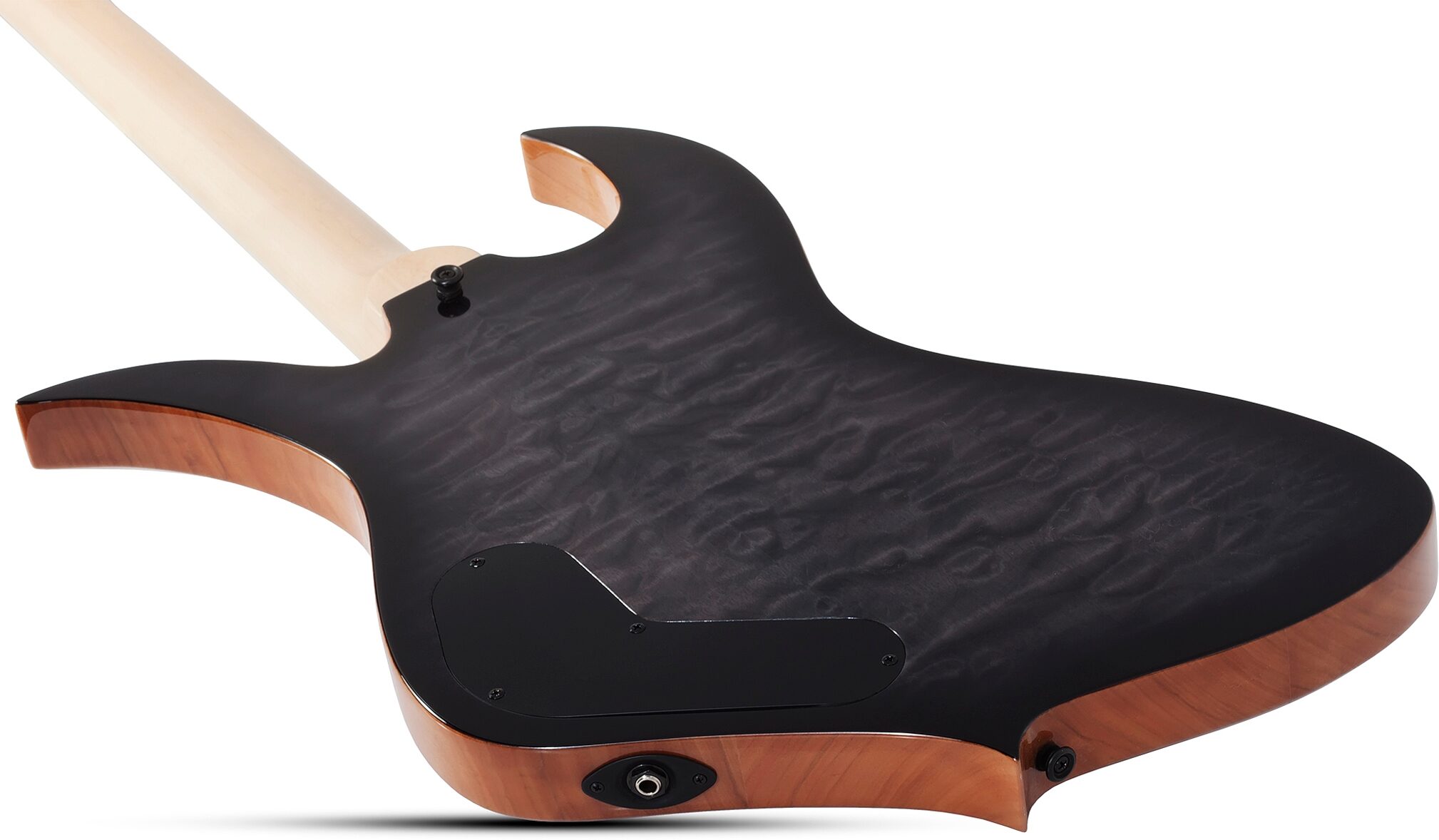 Wylde Audio Thoraxe Electric Guitar, Transparent Black Burst, Open Box (Very Good), Action Position Back