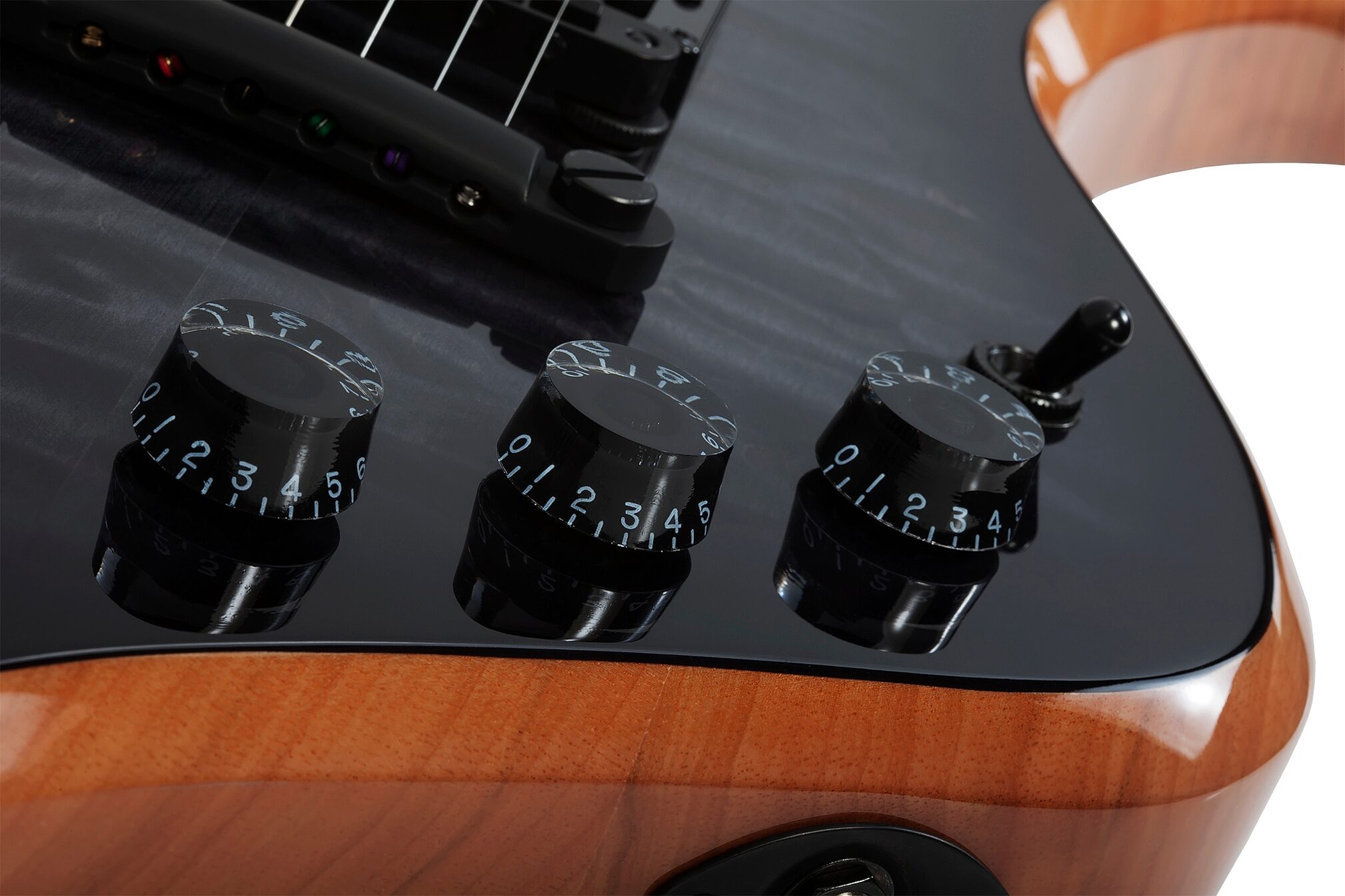 Wylde Audio Thoraxe Electric Guitar, Transparent Black Burst, Open Box (Very Good), Action Position Back