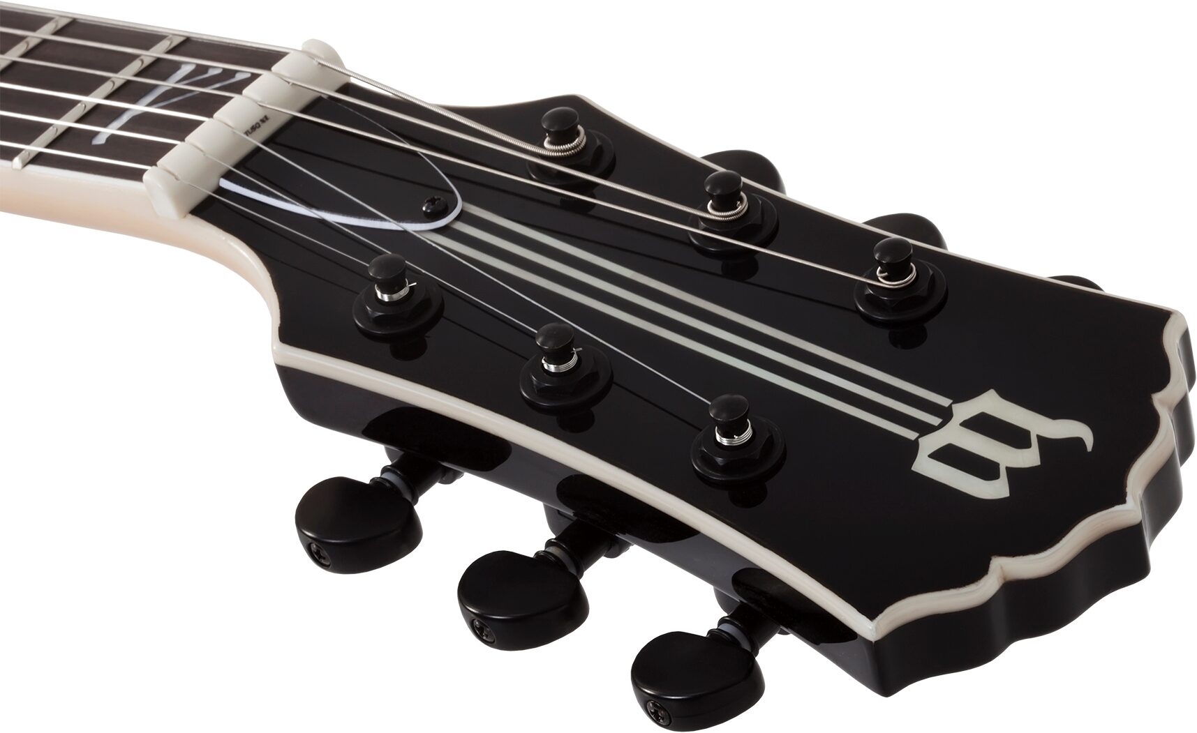 Wylde Audio Thoraxe Electric Guitar, Transparent Black Burst, Open Box (Very Good), Action Position Back