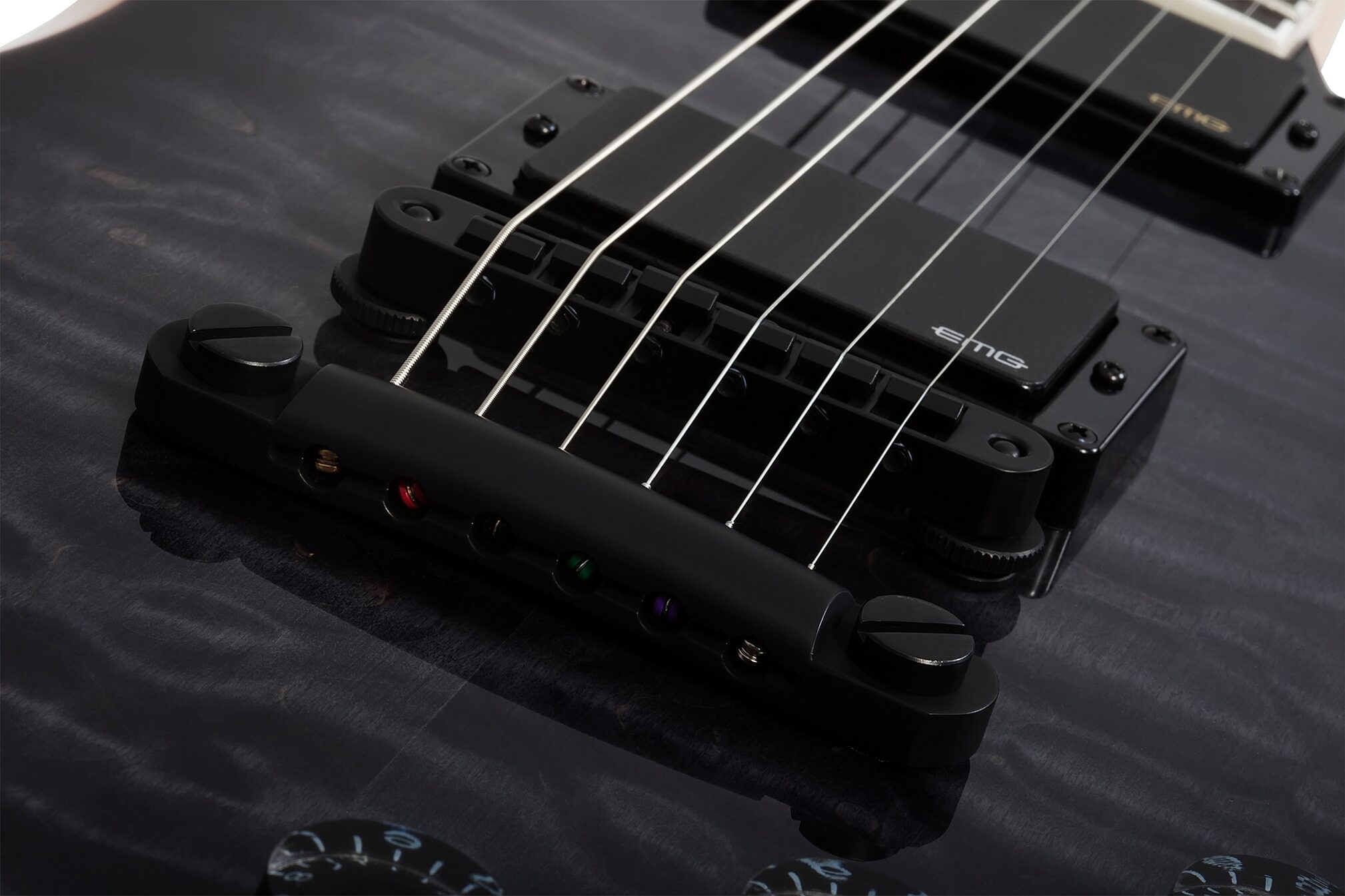 Wylde Audio Thoraxe Electric Guitar, Transparent Black Burst, Open Box (Very Good), Action Position Back