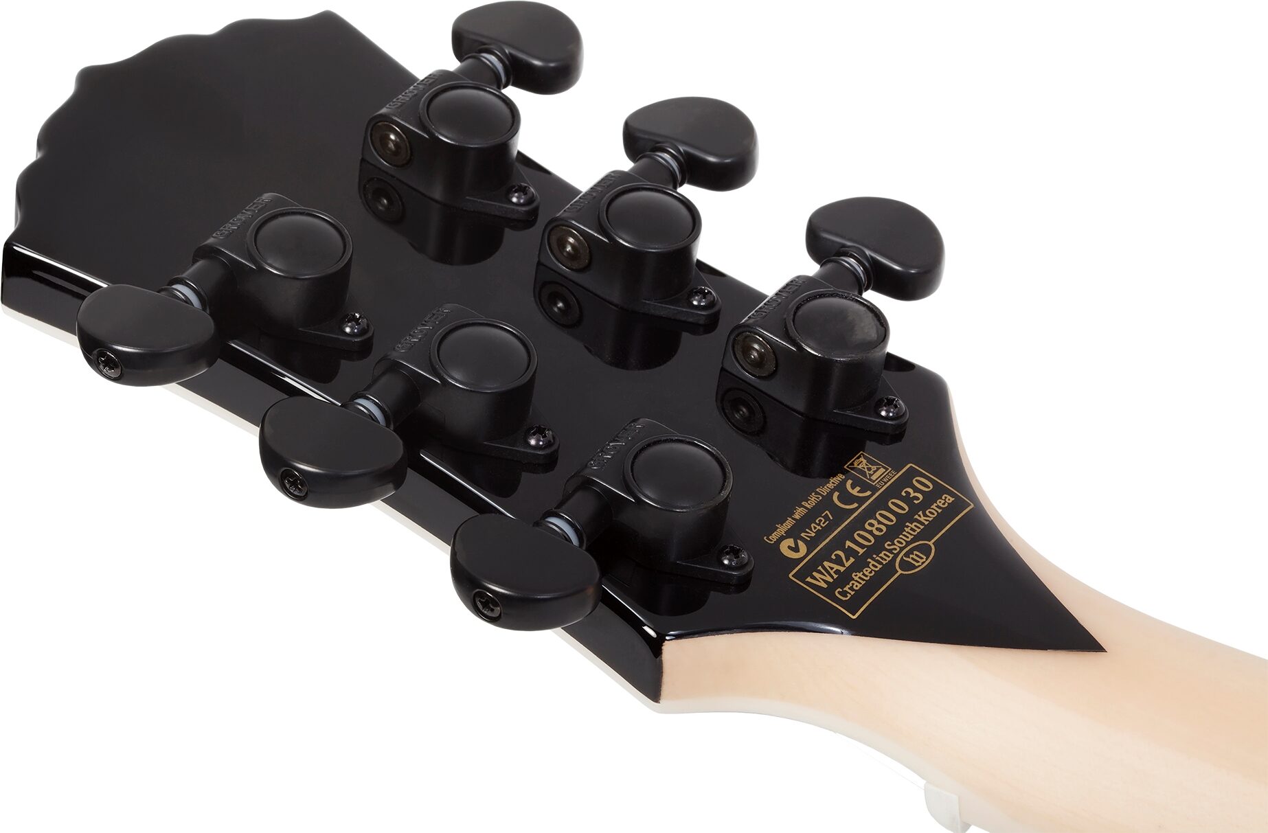 Wylde Audio Thoraxe Electric Guitar, Transparent Black Burst, Open Box (Very Good), Action Position Back