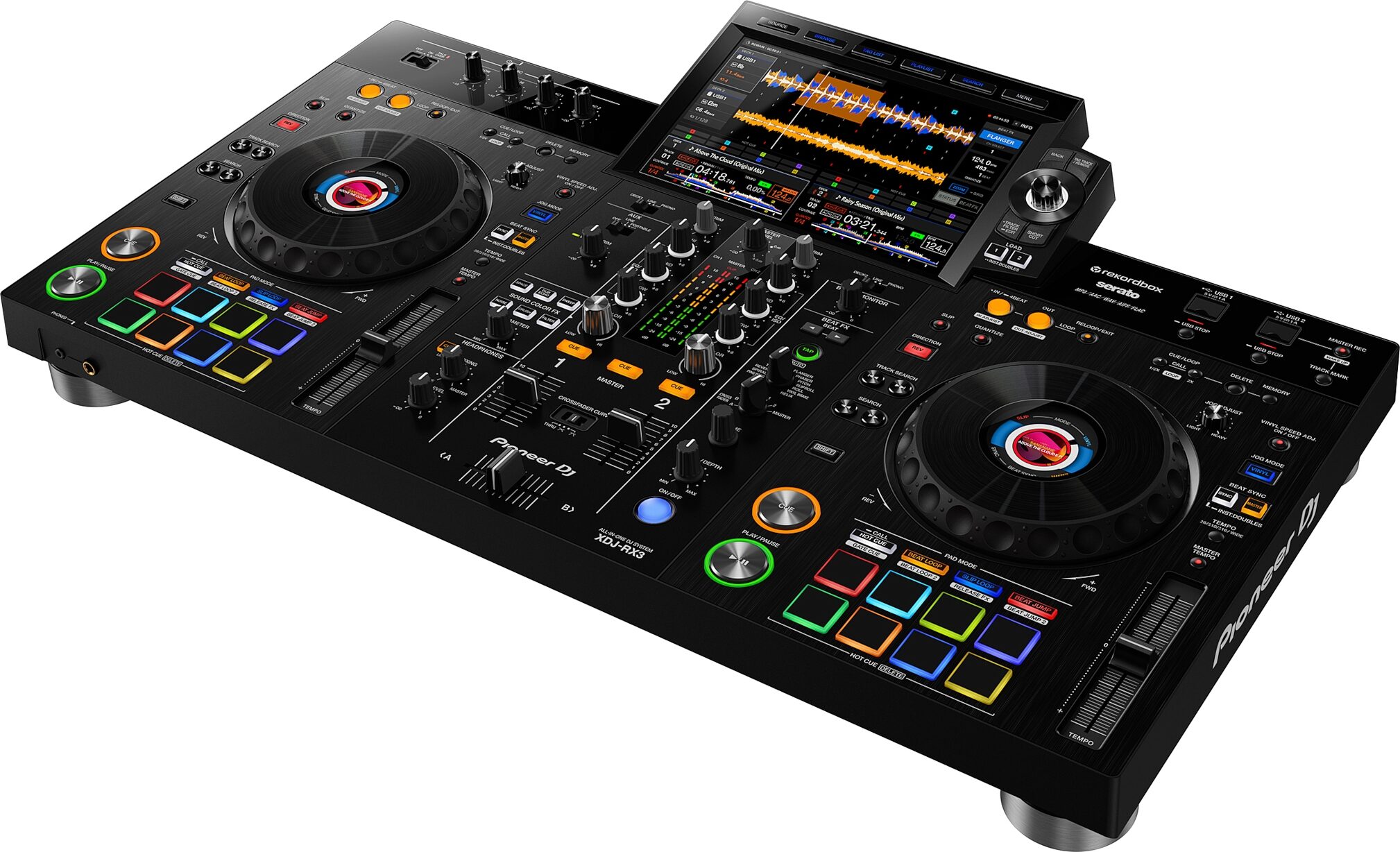 Pioneer DJ DDJ-400 Controller Package with QSC K12.2 Speakers