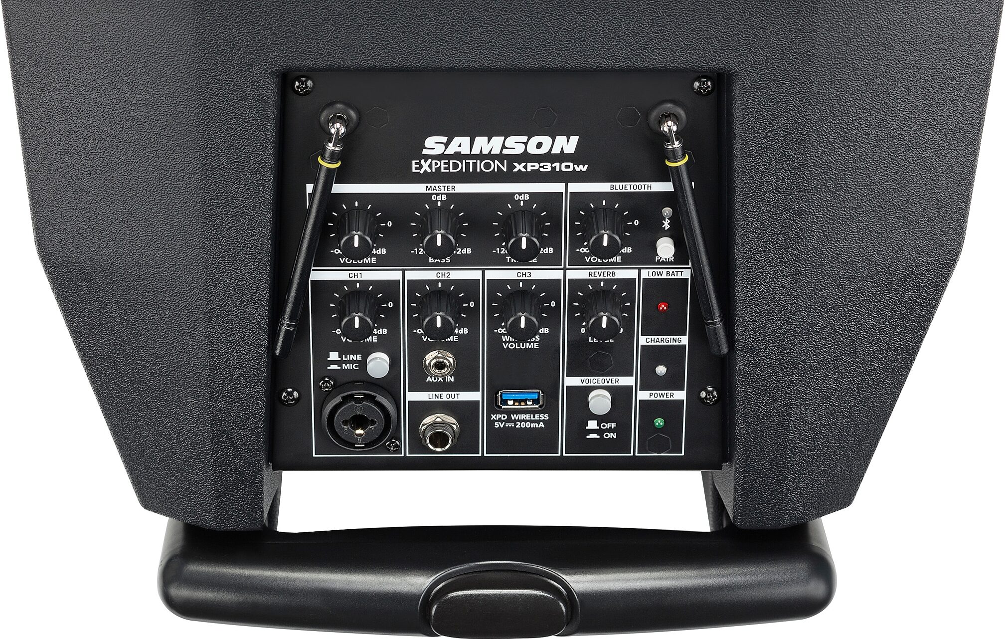 Samson Expedition XP310w Rechargeable Portable PA System, Band K (470-494 MHz), USED, Open Box (Very Good), Action Position Front