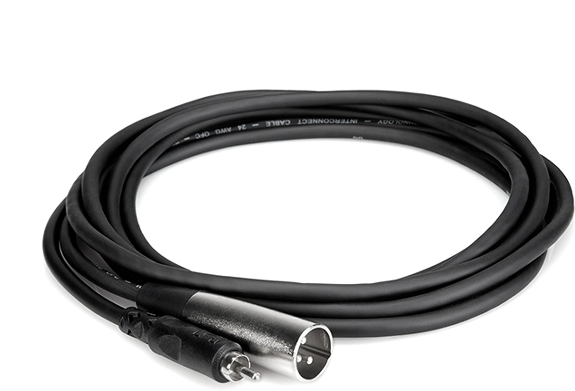 Hosa XRM XLR Male to RCA Interconnect Cable, 3 foot, XRM-103, Action Position Back