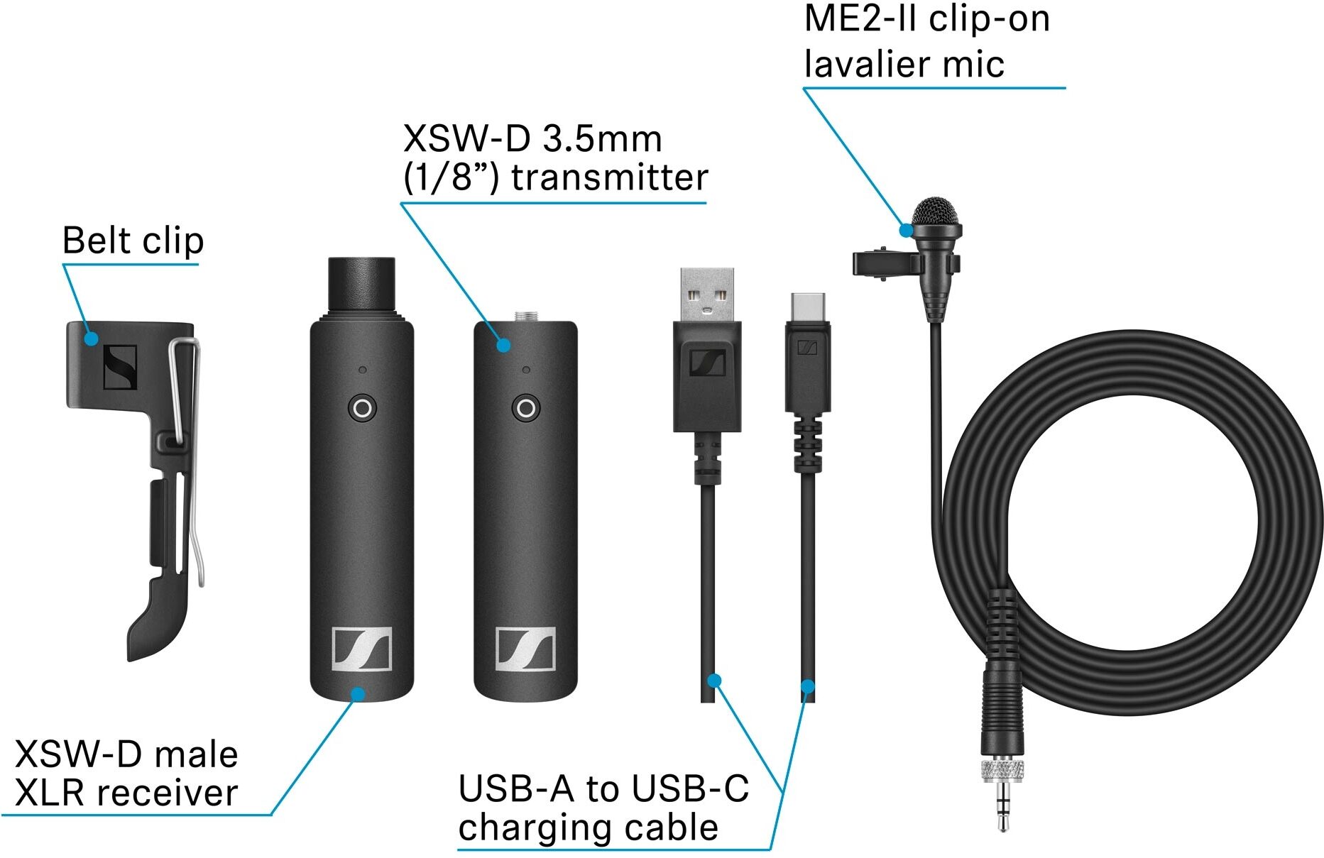 Sennheiser XSW-D Lavalier Set Digital Wireless Microphone System