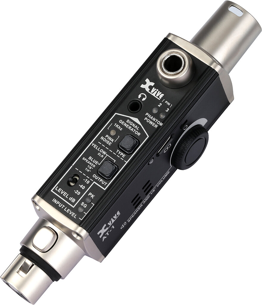 Xvive AT-1 Portable Audio Tester, Action Position Back
