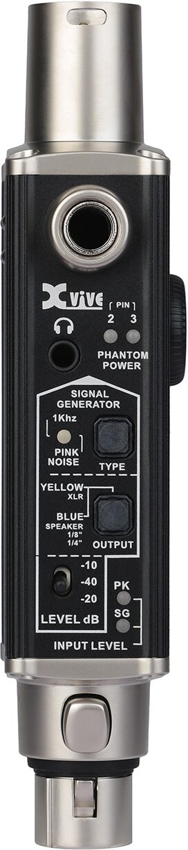 Xvive AT-1 Portable Audio Tester, Action Position Back