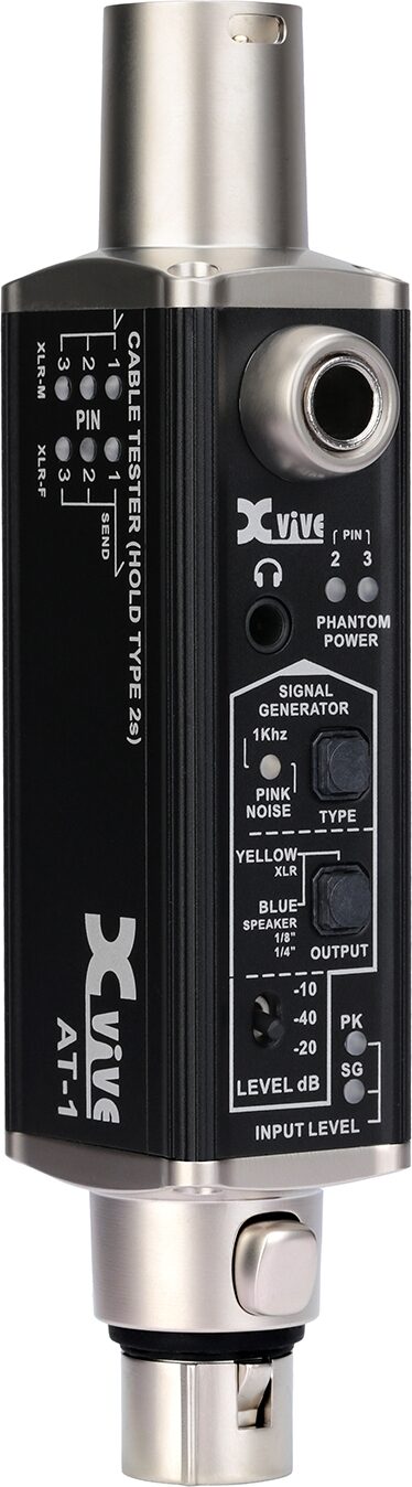 Xvive AT-1 Portable Audio Tester, Action Position Back