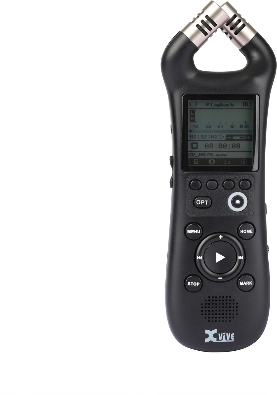 Xvive XV1-R Portable Digital Stereo Recorder, New, Action Position Back
