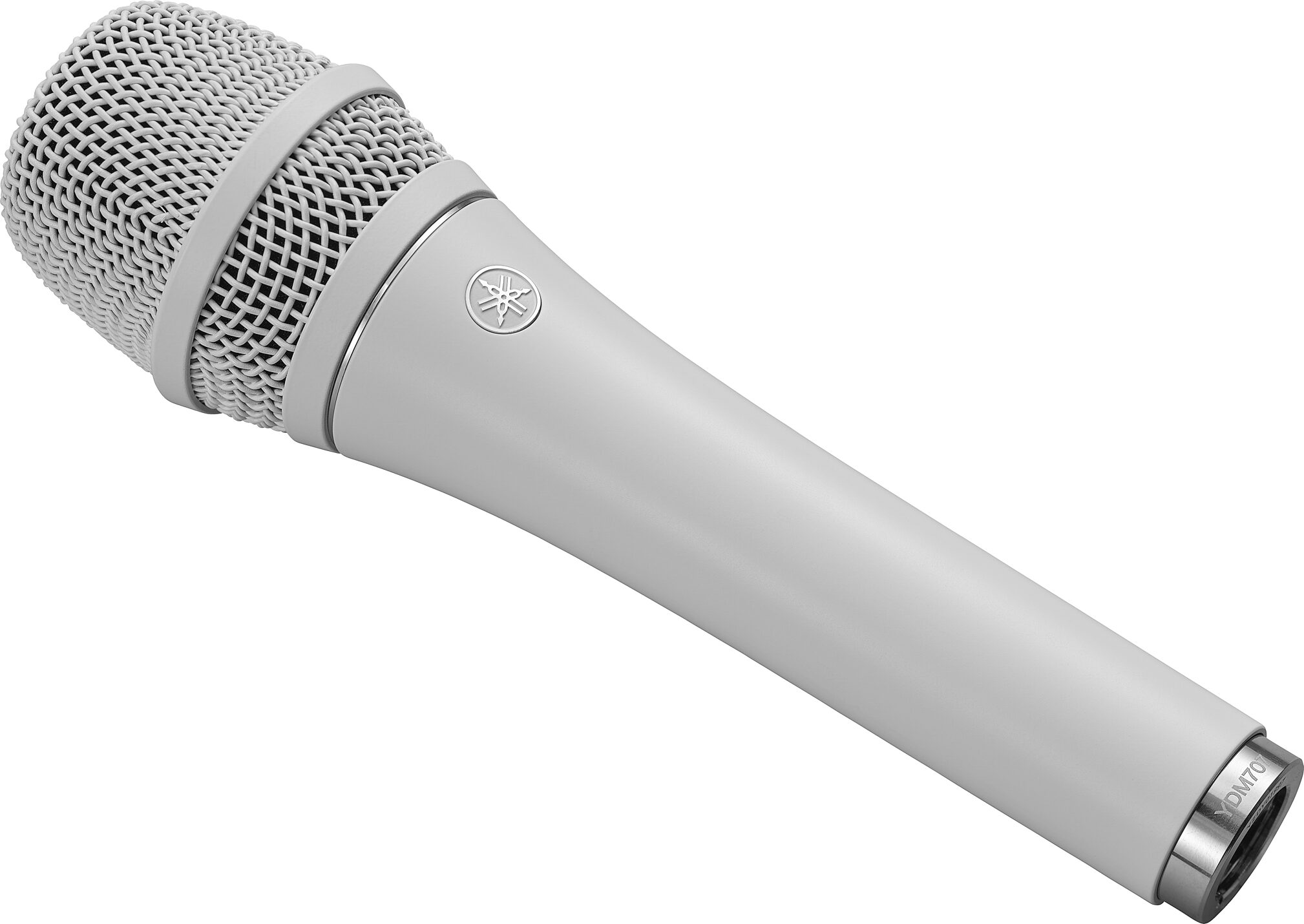 Yamaha YDM707 Dynamic Supercardioid Microphone, White, Action Position Back