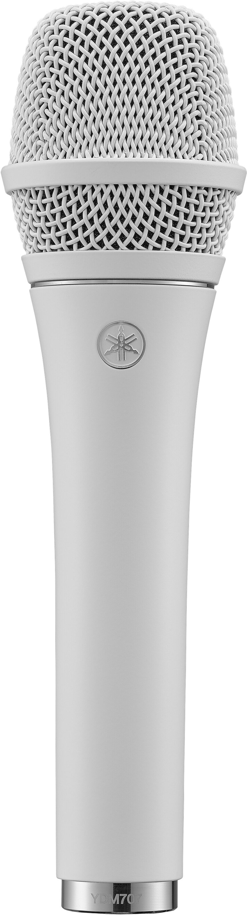 Yamaha YDM707 Dynamic Supercardioid Microphone, White, Action Position Back