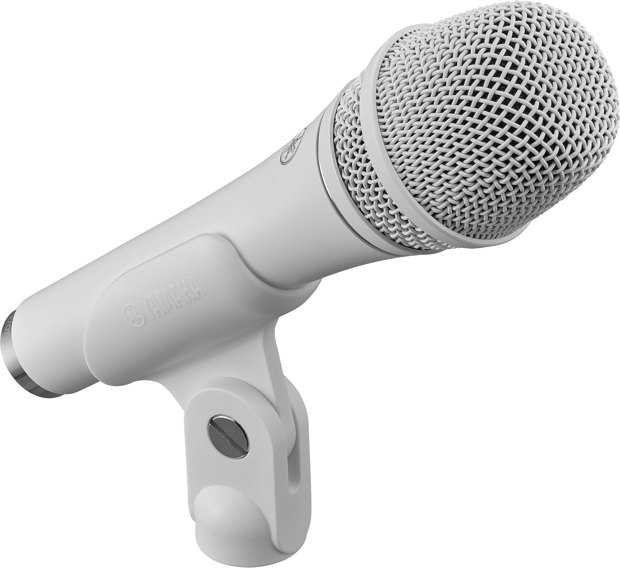 Yamaha YDM707 Dynamic Supercardioid Microphone, White, Action Position Back