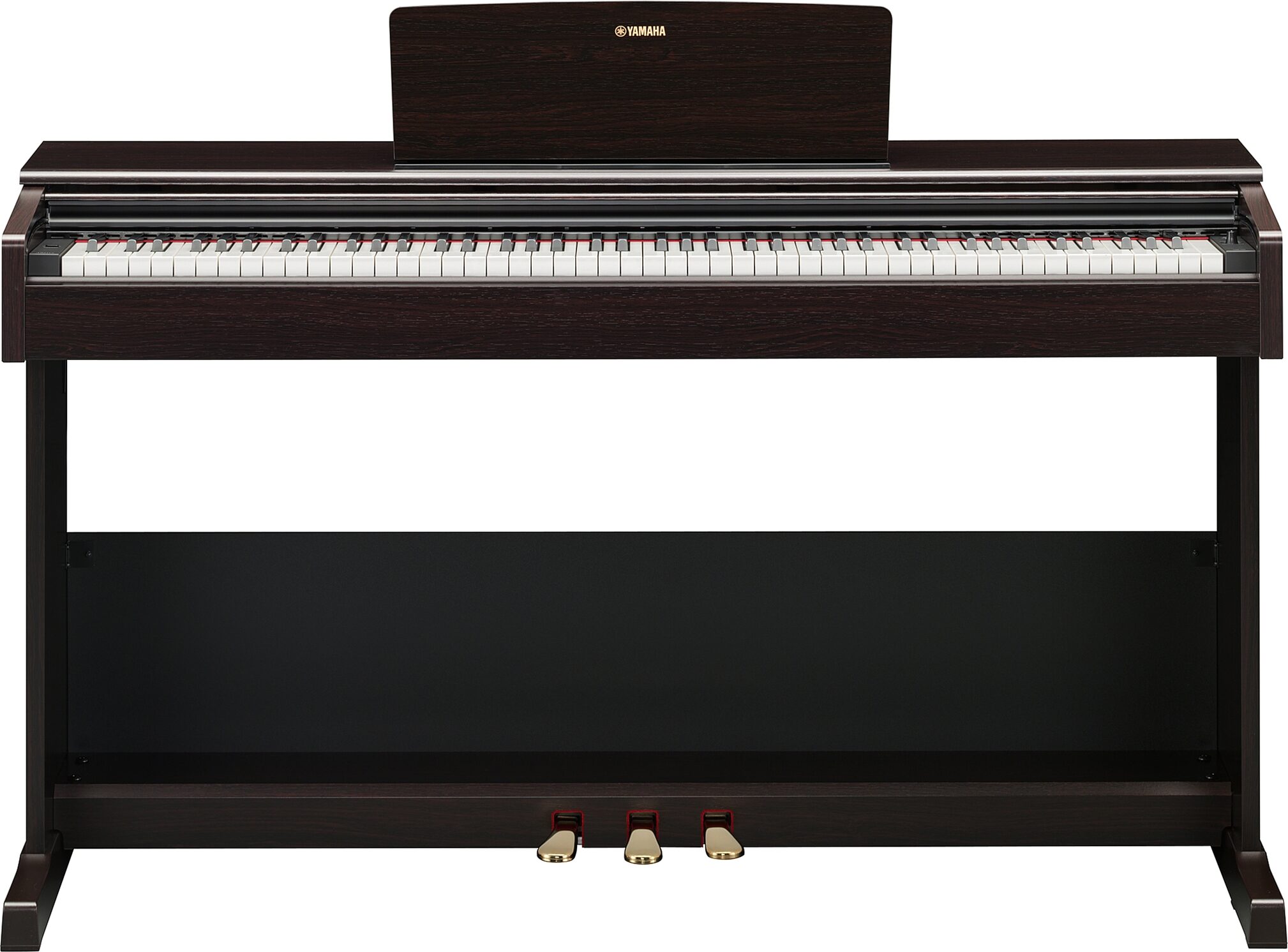Yamaha YDP-105 Arius Digital Piano (with Bench), Rosewood, YDP-105R, Action Position Back