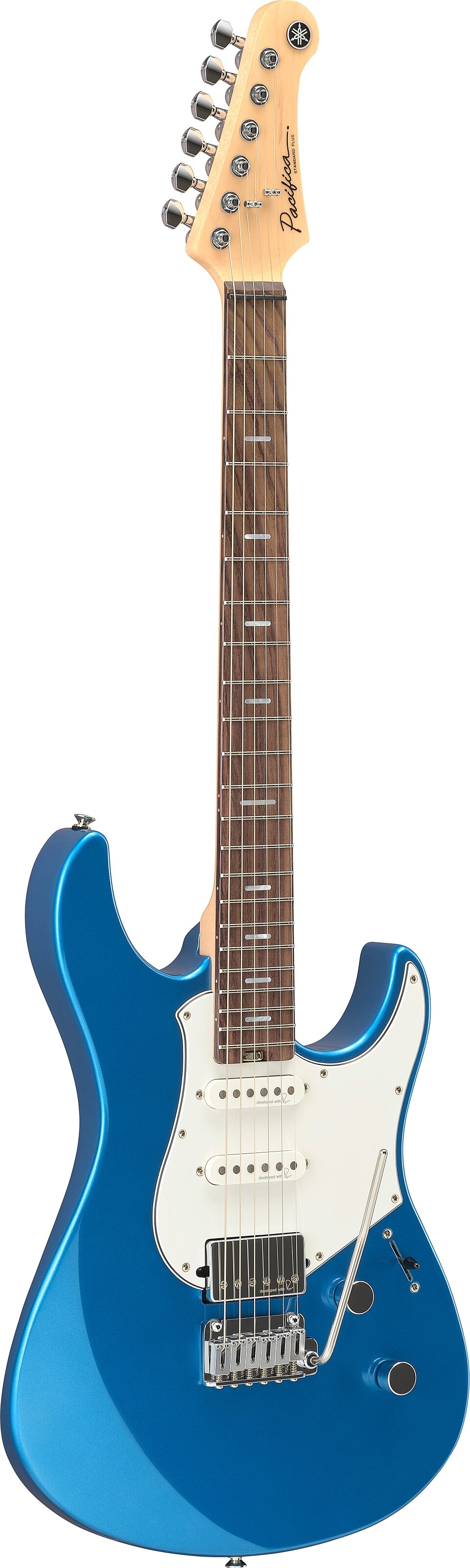Yamaha Pacifica Standard Plus PACS+12 Electric Guitar, Rosewood Fingerboard (with Gig Bag), Sparkle Blue, Customer Return, Open Box (Very Good), Action Position Back