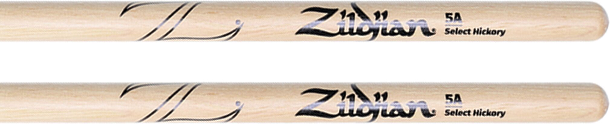 Zildjian 5A Nylon Tip Drumsticks, New, Action Position Back