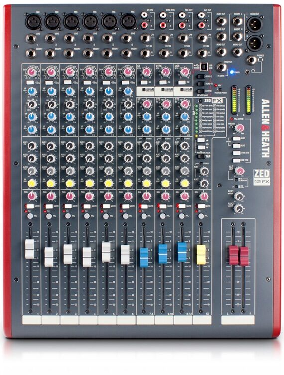 Allen and Heath ZED-12FX 12-Channel Mixer | zZounds