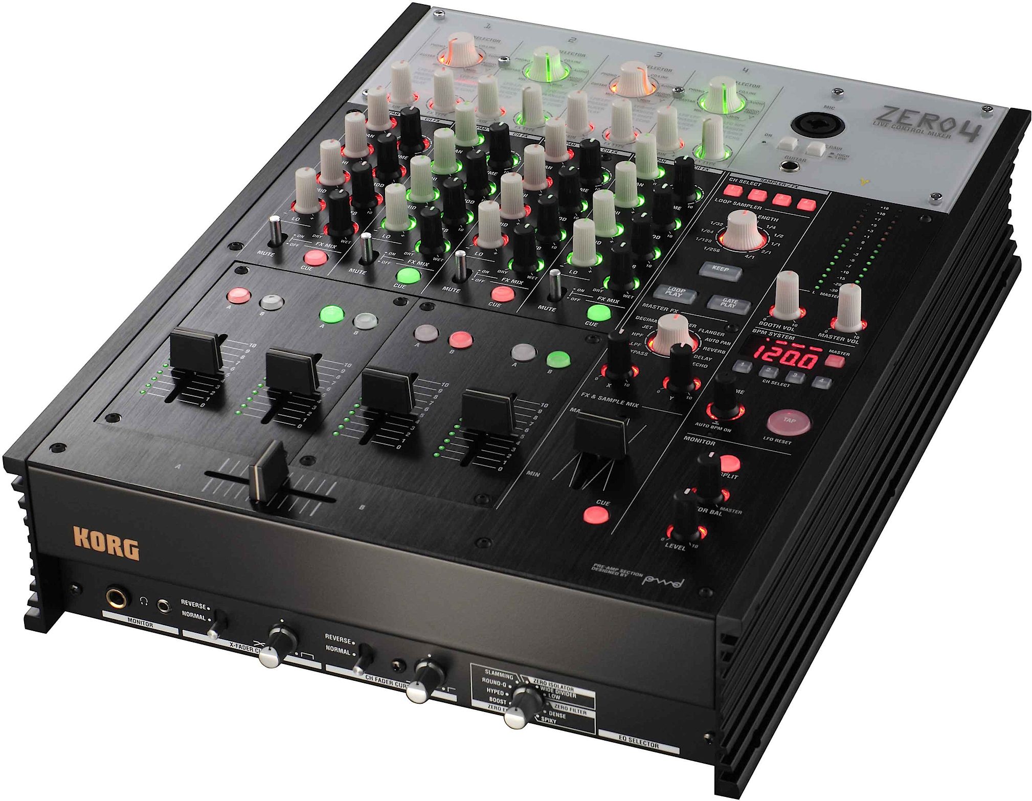 Korg Zero4 4-Channel DJ Mixer FireWire Controller | zZounds
