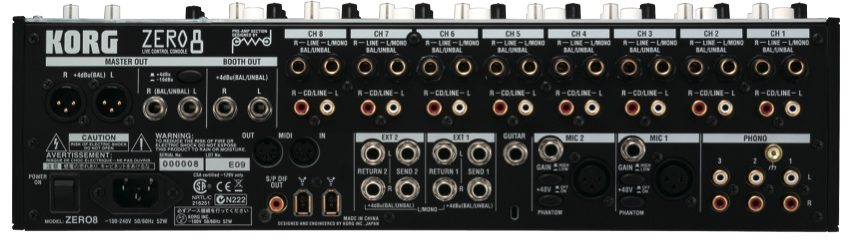 Korg Zero8 8-Channel DJ Mixer Firewire Controller | zZounds
