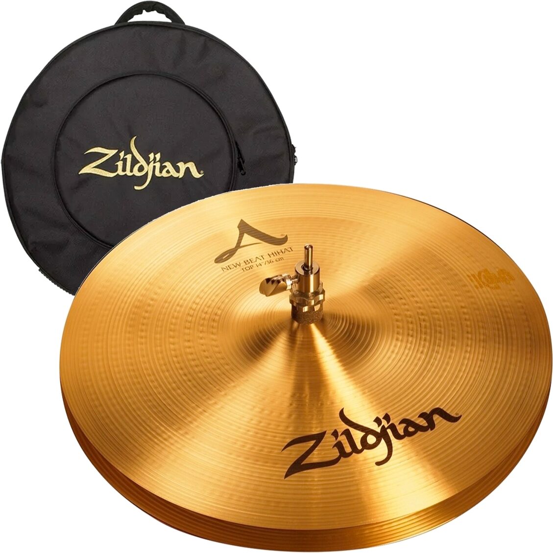 Zildjian A Series New Beat Hi-Hats Cymbals, 14 inch, with TGIG, pack