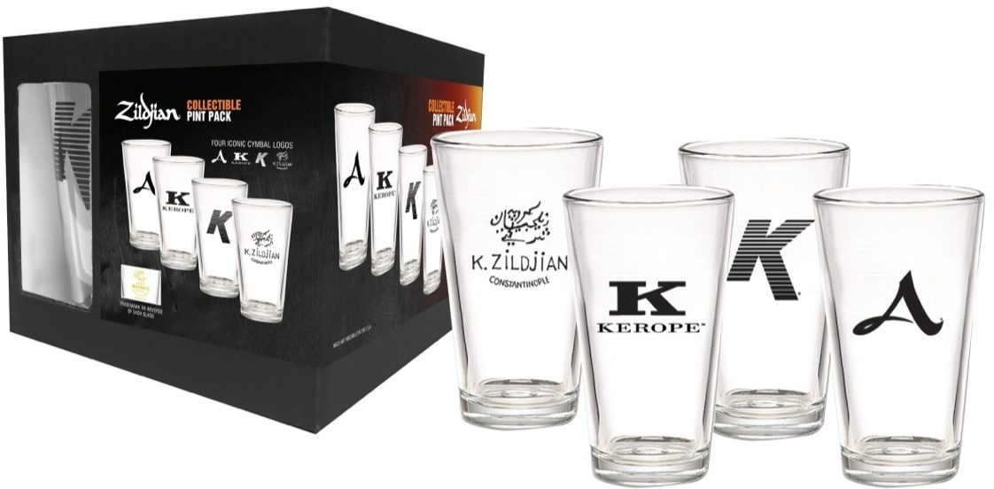 Zildjian 4 Pint Glass Set, Main