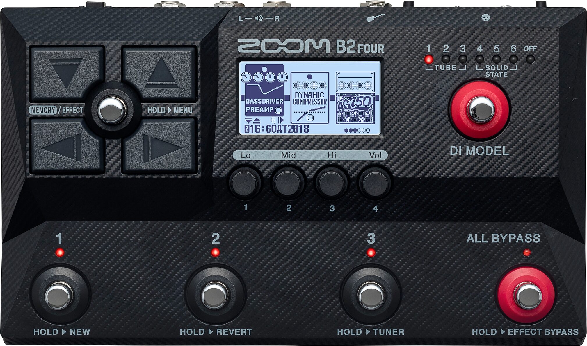 Zoom B2 Four Bass Effects and Amp Emulator Pedal | zZounds