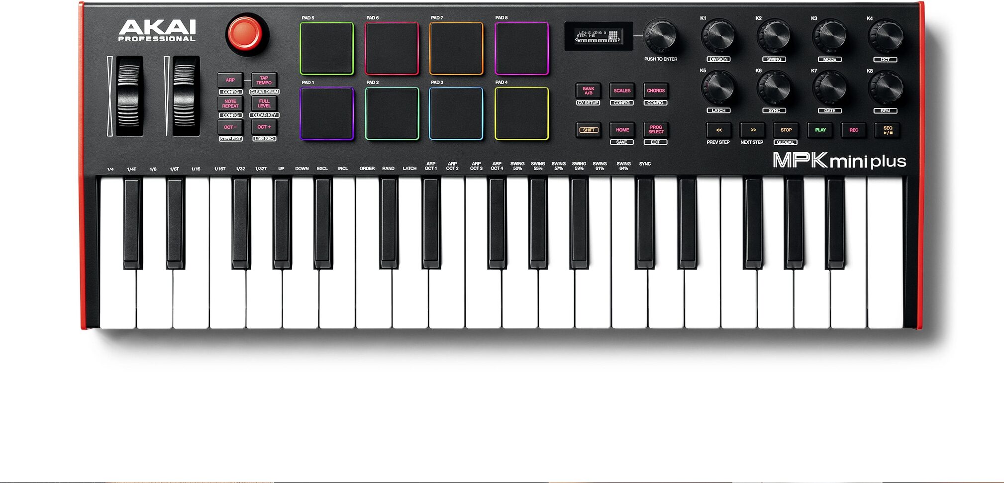 Akai MPK Mini Plus USB MIDI Keyboard Controller, 37-Key | zZounds