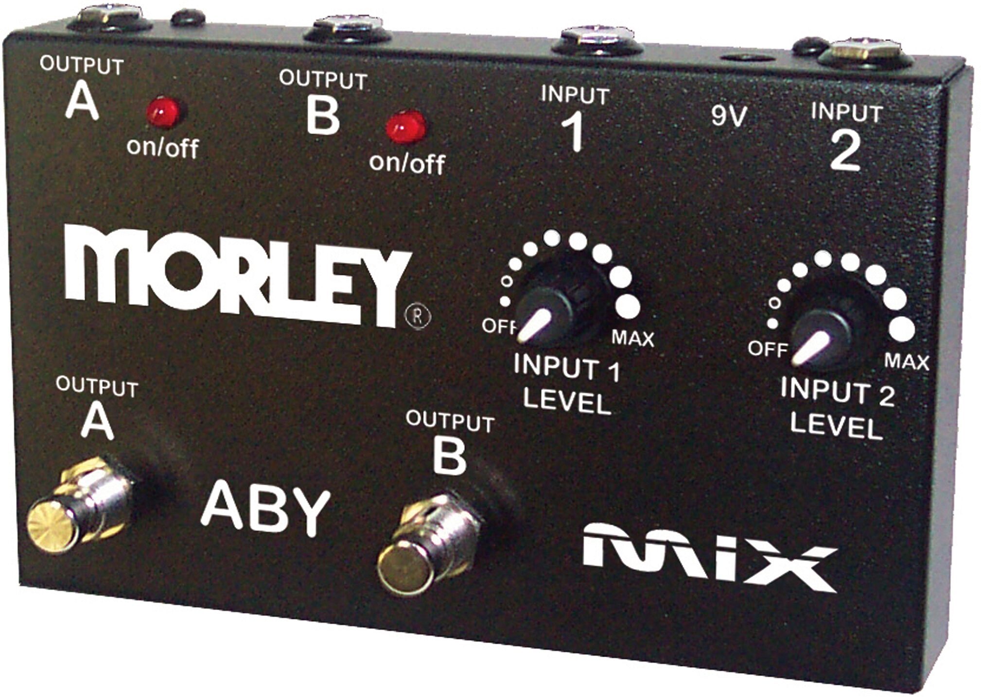 Morley ABY Mix Input Mixer Combiner Pedal, Action Position Back