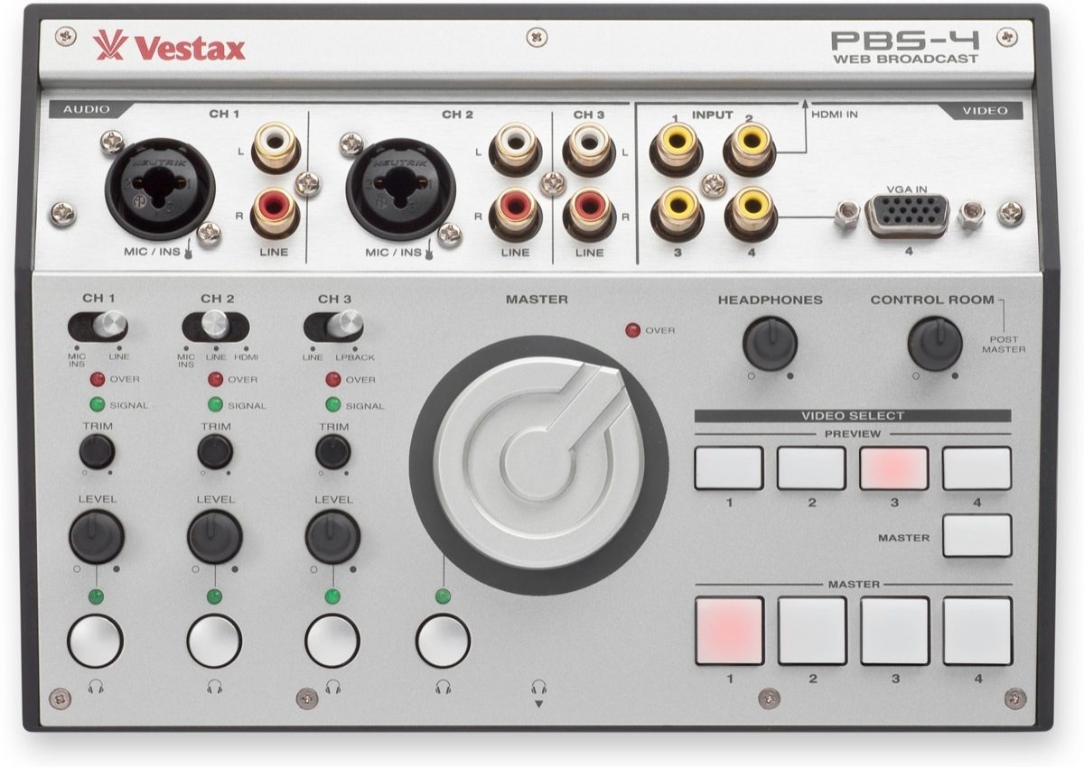 Vestax PBS-4 Live Web Broadcasting A/V Video Mixer, Main