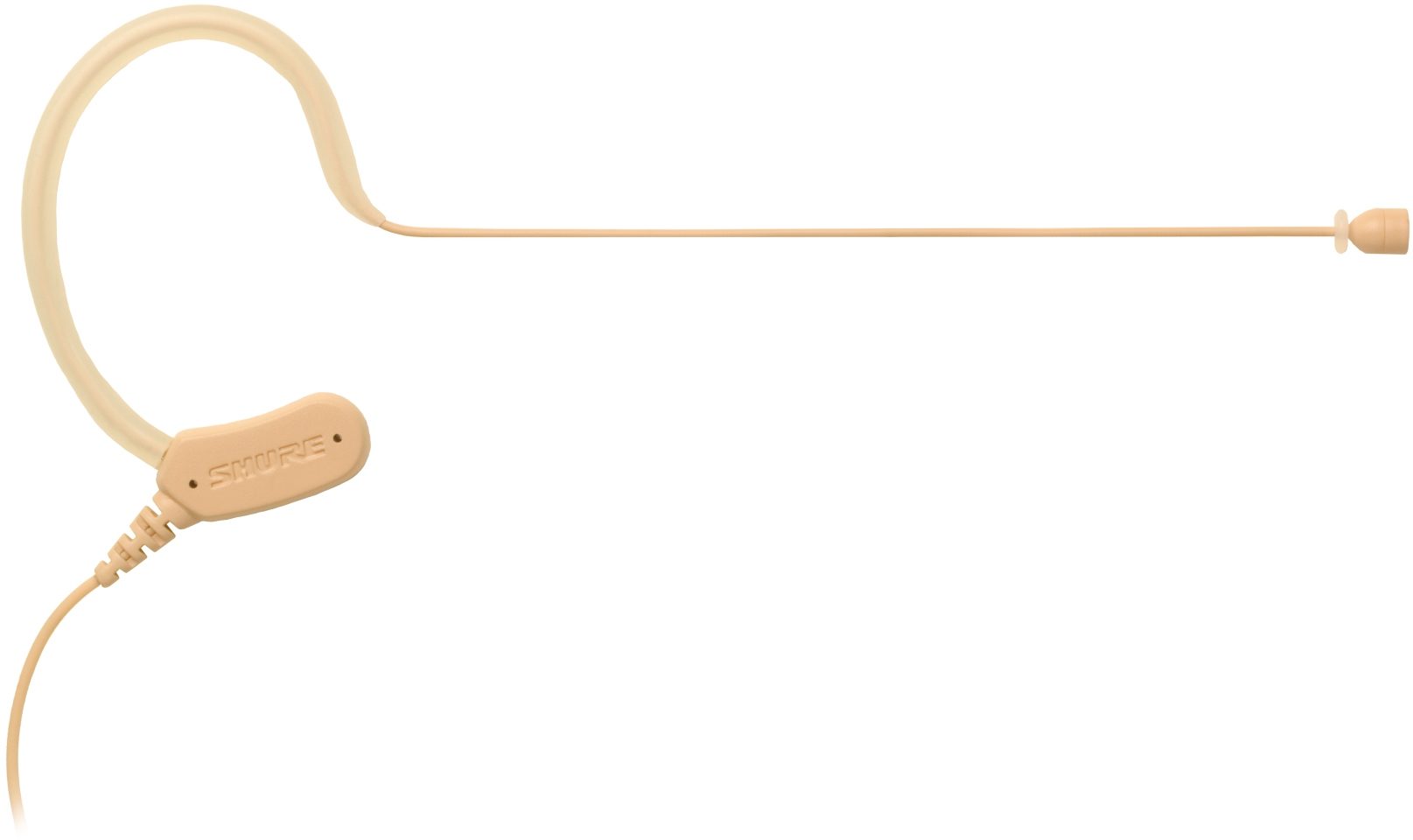 Shure MX153 Microflex Earset Headworn Condenser Microphone, Tan, MX153T/O-TQG, Omnidirectional, with TQG/TA4F Connection, Tan
