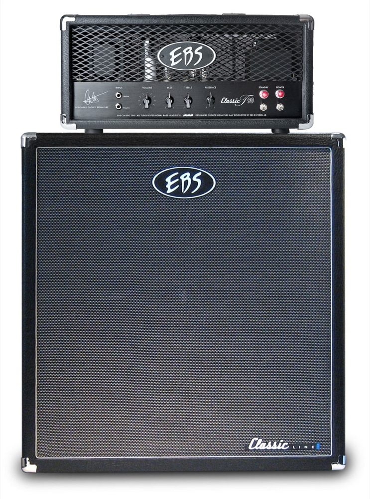 EBS Classic T90 Tube Bass Amplifier Head and Classic 410