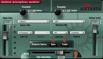 Antares Microphone Modeler Software (Macintosh and Windows), Main