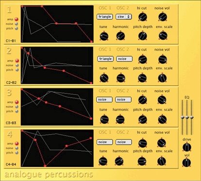 Cycling '74 Pluggo 3.1 VST MAS RTAS (Macintosh), Synth - Analogue Percussion