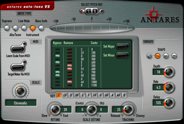 Antares Auto-Tune VS Real Time Pitch Correction Plug-In (Roland VS Format), Main