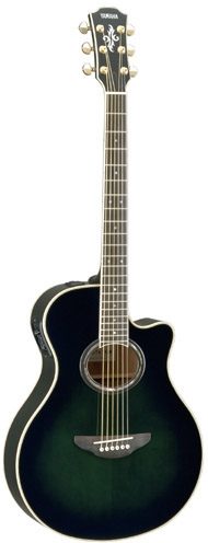 Yamaha APX7A Thinline Acoustic-Electric Guitar, Black