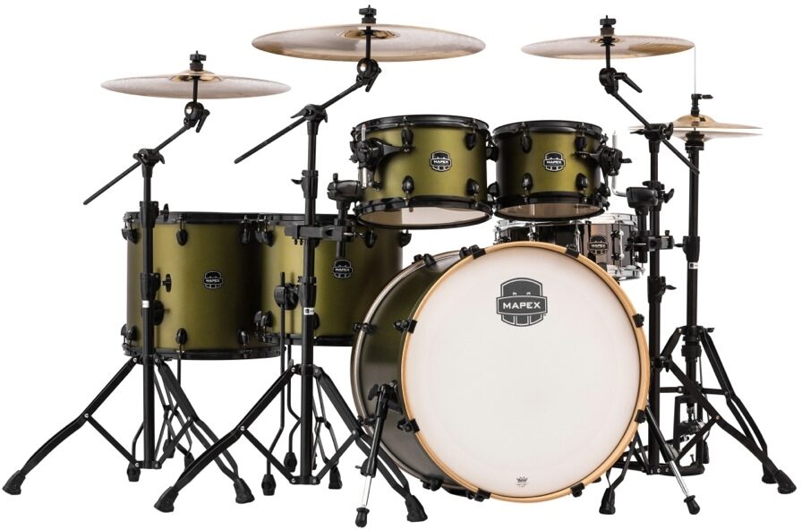 Mapex Armory Studioease Fast Drum Shell Kit, 6-Piece, Mantis Green
