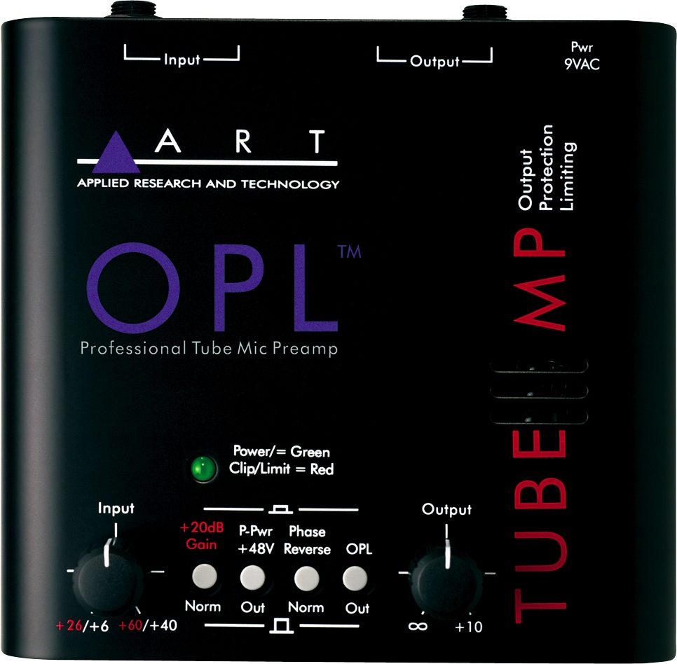 A rayas energía Calor ART Tube MP OPL Microphone Preamp with Output Protection Limiter