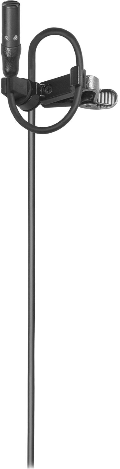 Audio-Technica AT898 Subminiature Cardioid Condenser Lavalier Microphone with Power Module, Action Position Back