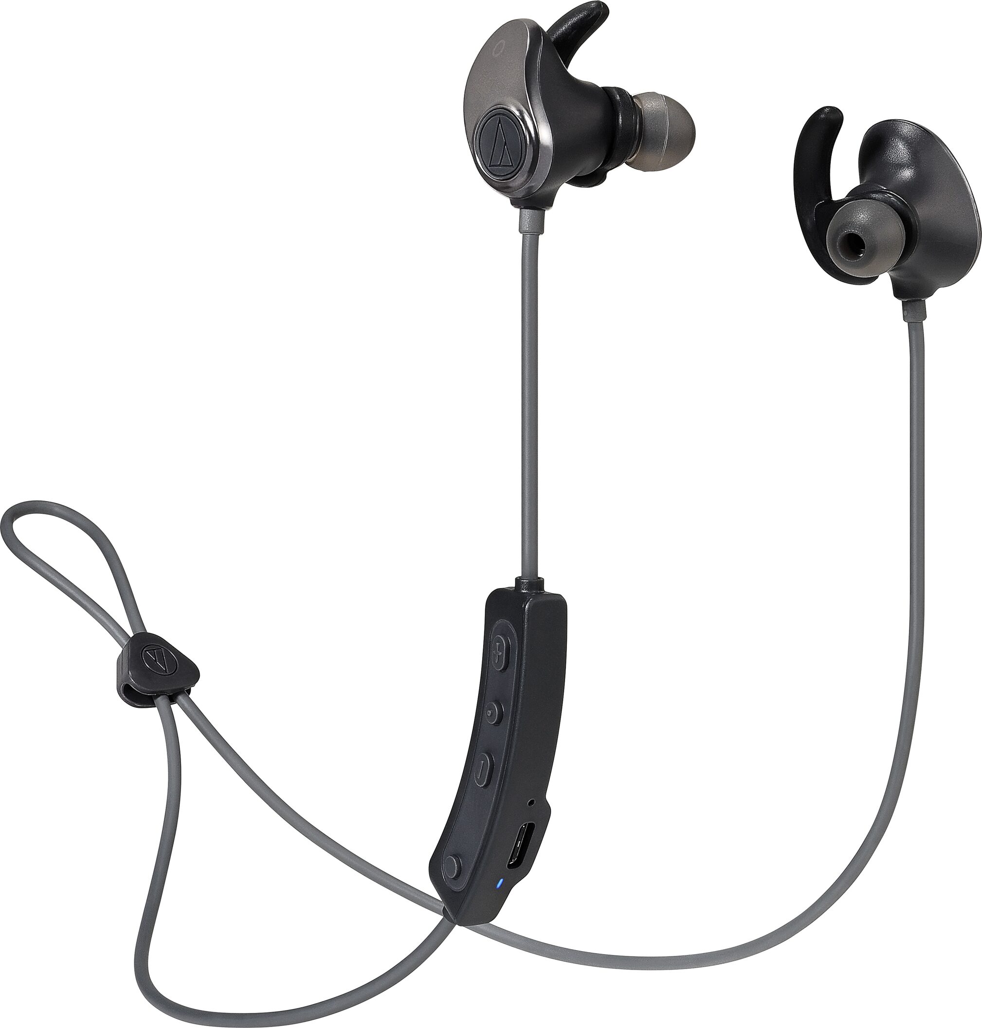 Audio-Technica ATH-SPORT90BT Wireless Bluetooth In-Ear Headphones, Action Position Back