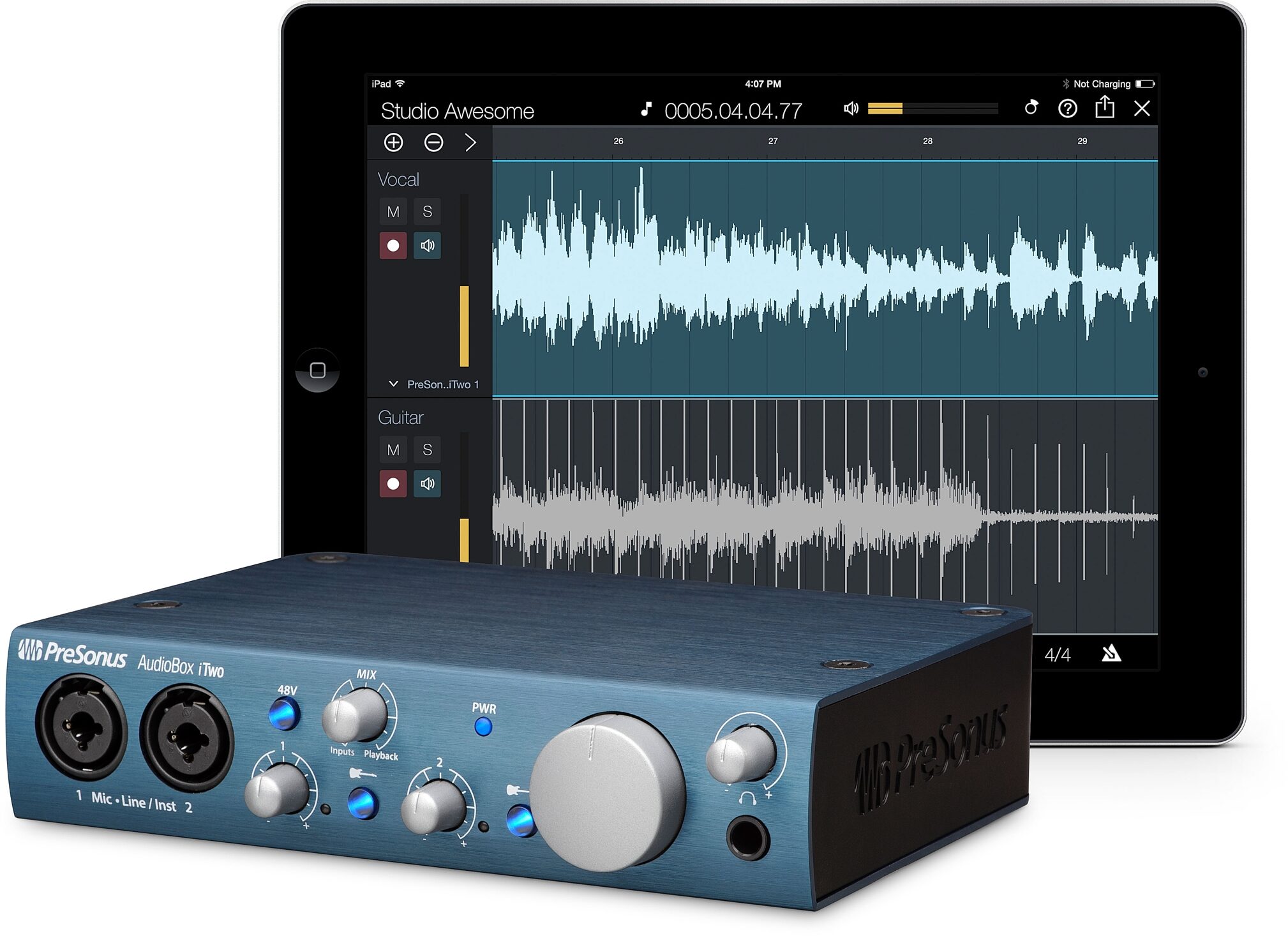 PreSonus Audiobox GO with M7 Microphone and Eris E4.5 Studio