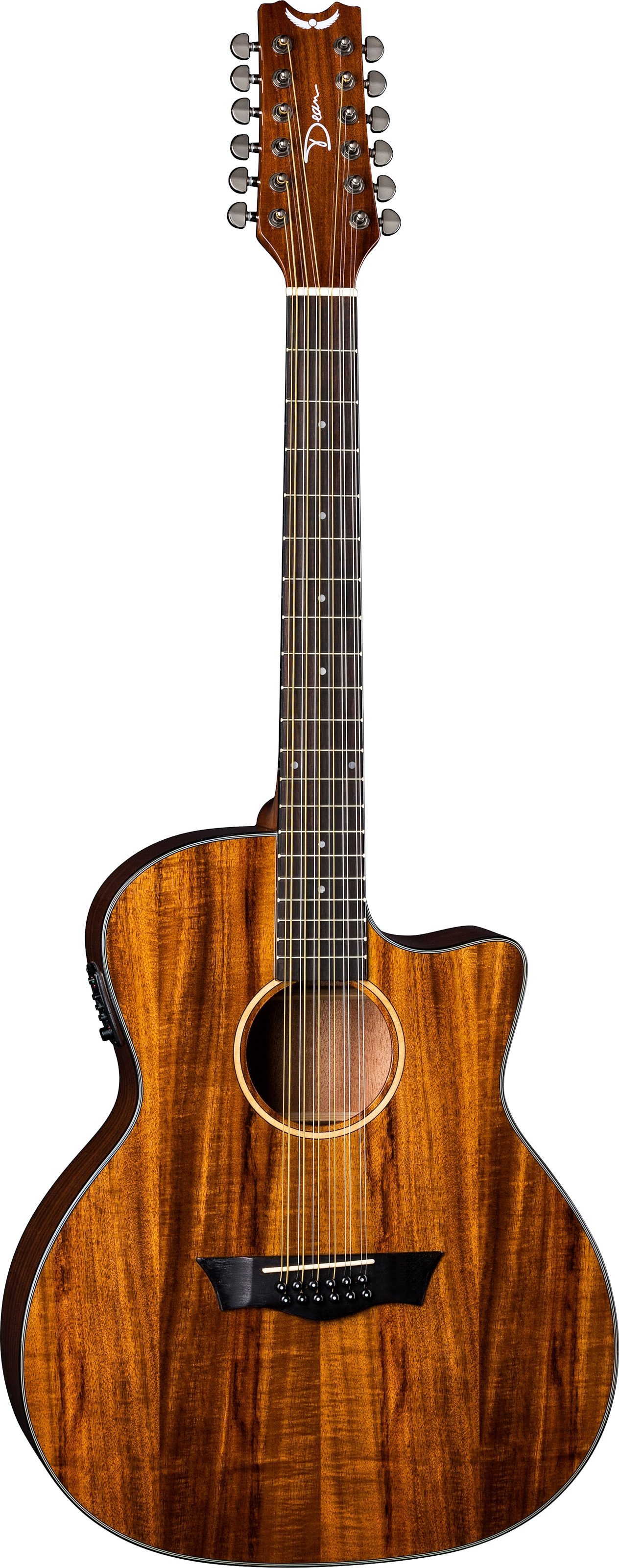 Dean AXS Exotic Koa Cutaway 12-String Acoustic-Electric Guitar, Main