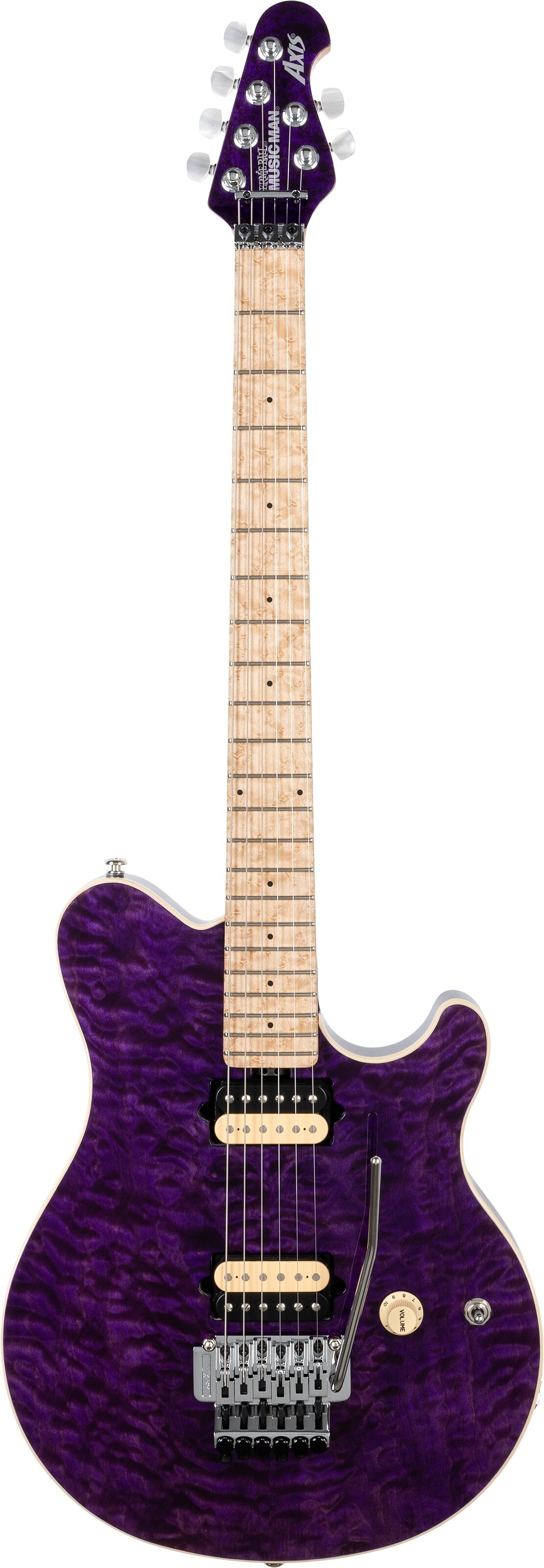 Ernie Ball Music Man Axis BFR Nitro Guitar (with Case), Action Position Back