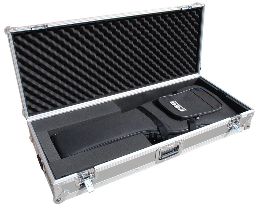 ProStageGear PSBFC Electric Bass Flight Case with Gig Bag, Alternate Open