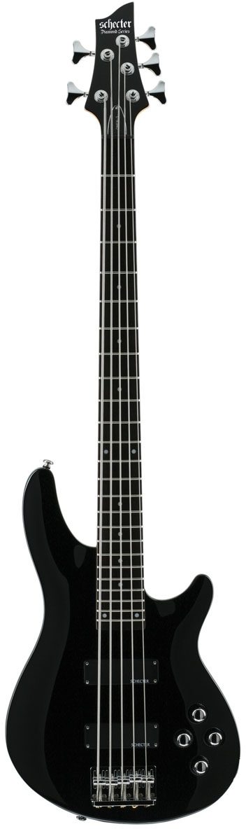 Schecter Omen-5 5-String Electric Bass, Black
