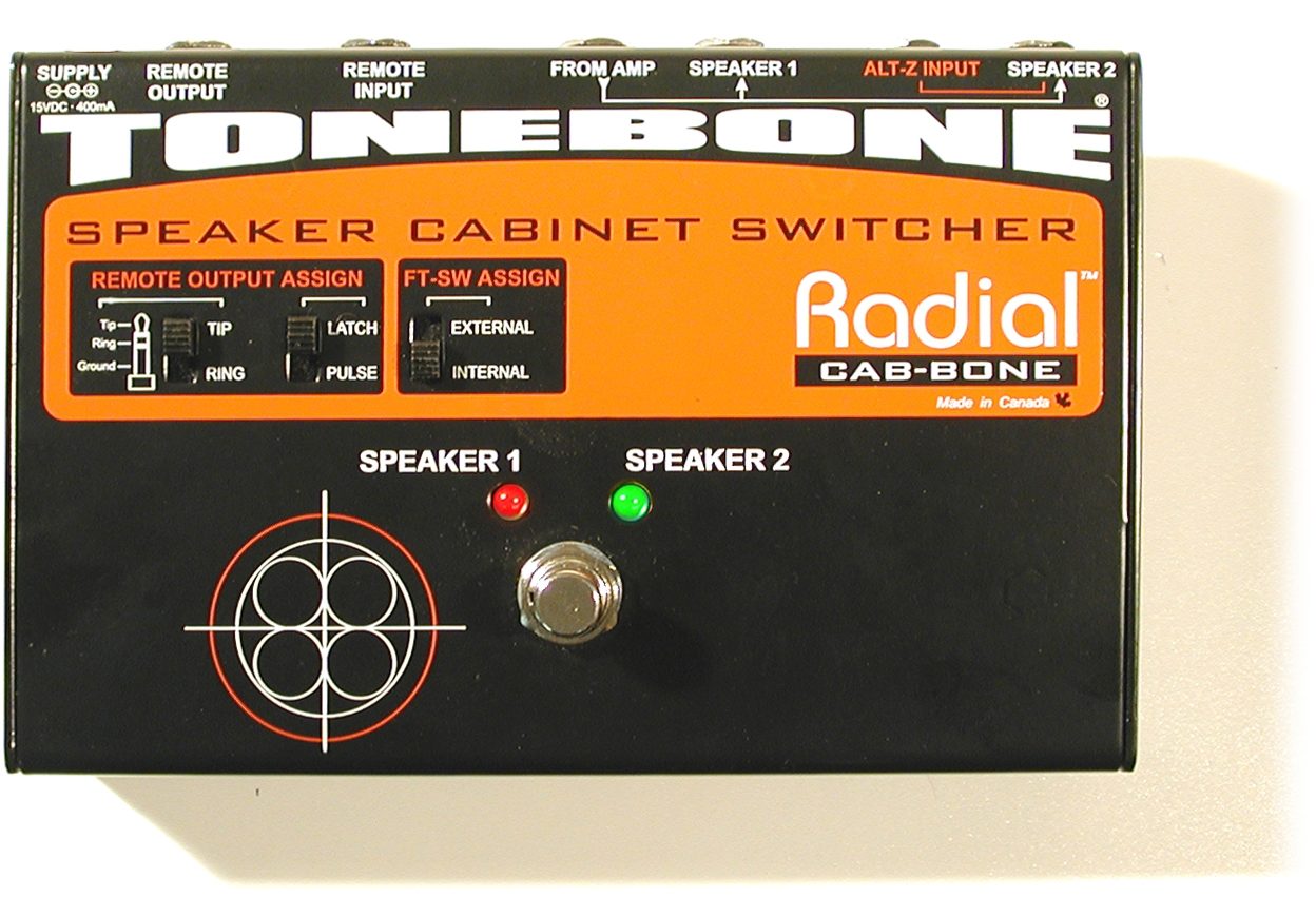 Radial Tonebone Cabbone Speaker Cabinet Switcher, Top